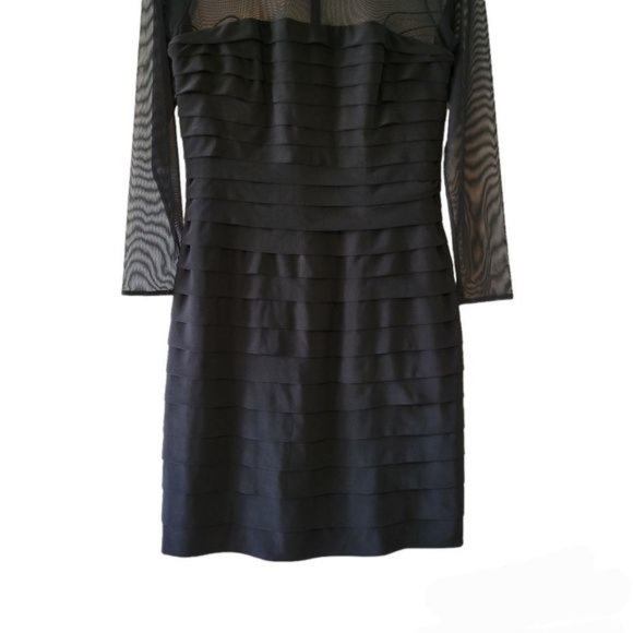 Ralph Lauren Mesh Mini Black Dress Size 10. - Picture 10 of 15